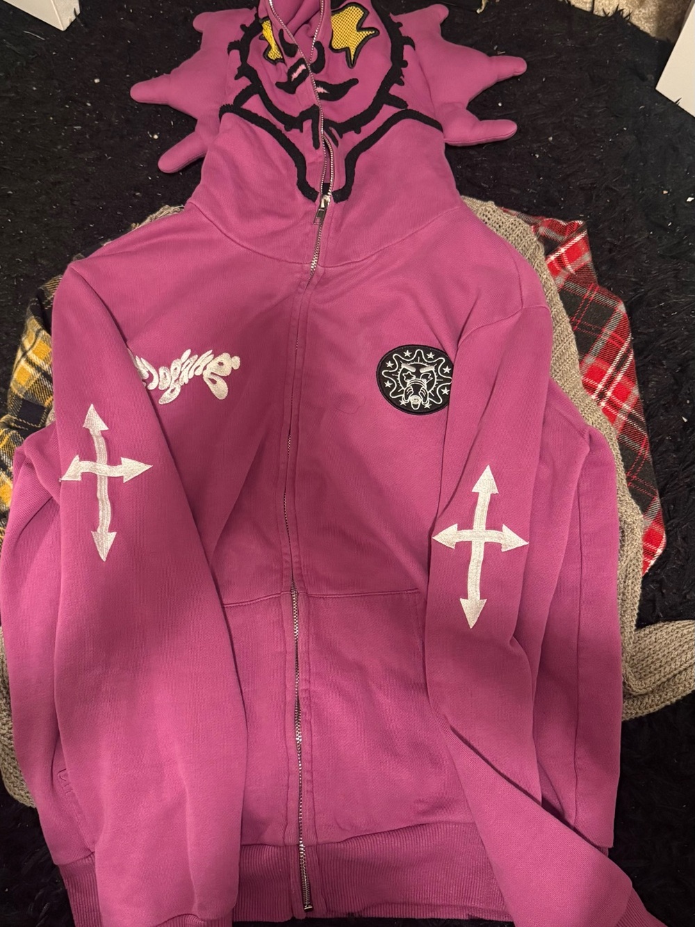 Glo gang Zip-up hoodie